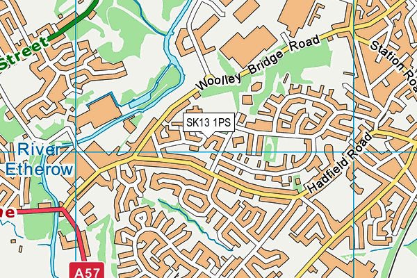 SK13 1PS map - OS VectorMap District (Ordnance Survey) SK13 1PS map - OS VectorMap District (Ordnance Survey)