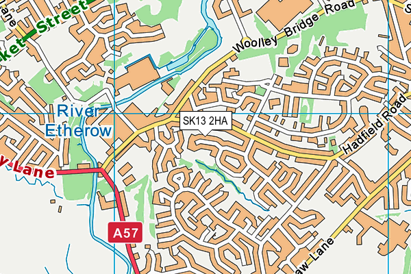 SK13 2HA map - OS VectorMap District (Ordnance Survey) SK13 2HA map - OS VectorMap District (Ordnance Survey)
