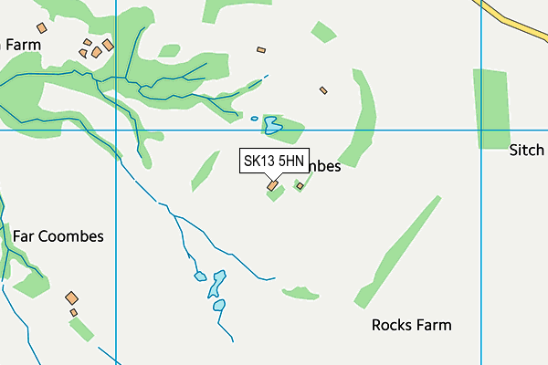 SK13 5HN map - OS VectorMap District (Ordnance Survey) SK13 5HN map - OS VectorMap District (Ordnance Survey)