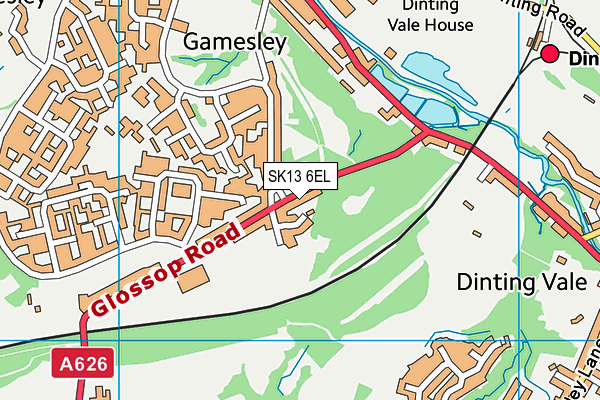 SK13 6EL map - OS VectorMap District (Ordnance Survey) SK13 6EL map - OS VectorMap District (Ordnance Survey)
