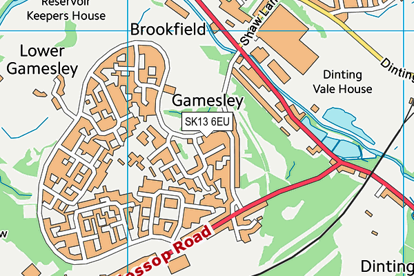 SK13 6EU map - OS VectorMap District (Ordnance Survey) SK13 6EU map - OS VectorMap District (Ordnance Survey)