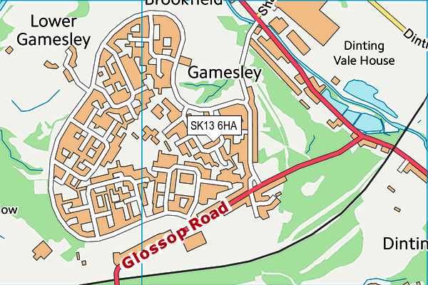 SK13 6HA map - OS VectorMap District (Ordnance Survey) SK13 6HA map - OS VectorMap District (Ordnance Survey)