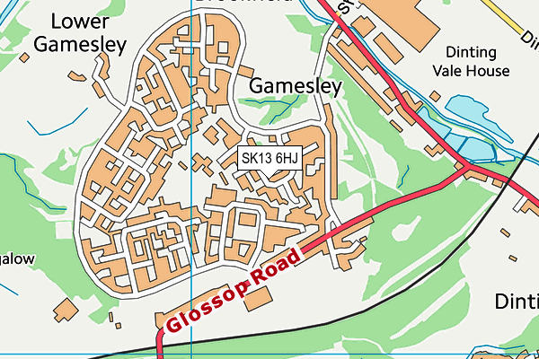 SK13 6HJ map - OS VectorMap District (Ordnance Survey) SK13 6HJ map - OS VectorMap District (Ordnance Survey)