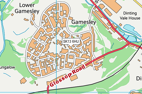 SK13 6HU map - OS VectorMap District (Ordnance Survey)