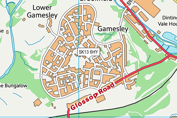SK13 6HY map - OS VectorMap District (Ordnance Survey) SK13 6HY map - OS VectorMap District (Ordnance Survey)