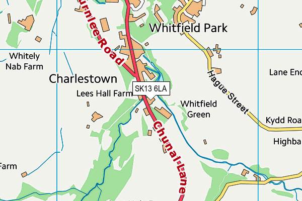 SK13 6LA map - OS VectorMap District (Ordnance Survey)