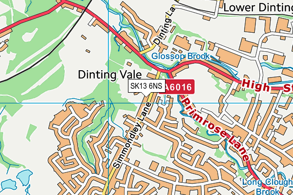 SK13 6NS map - OS VectorMap District (Ordnance Survey) SK13 6NS map - OS VectorMap District (Ordnance Survey)