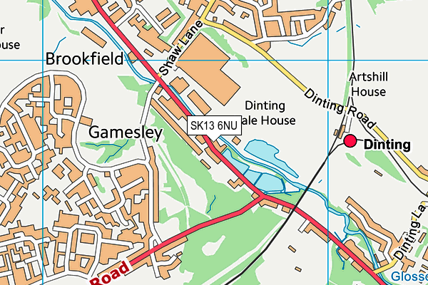 SK13 6NU map - OS VectorMap District (Ordnance Survey)