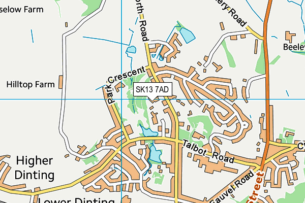 SK13 7AD map - OS VectorMap District (Ordnance Survey) SK13 7AD map - OS VectorMap District (Ordnance Survey)