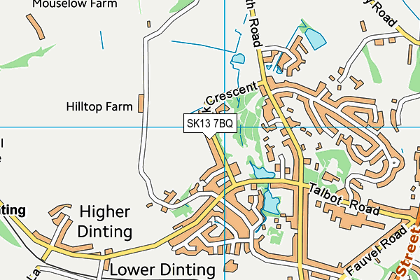 SK13 7BQ map - OS VectorMap District (Ordnance Survey) SK13 7BQ map - OS VectorMap District (Ordnance Survey)