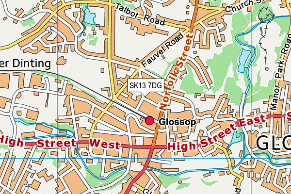 SK13 7DG map - OS VectorMap District (Ordnance Survey) SK13 7DG map - OS VectorMap District (Ordnance Survey)