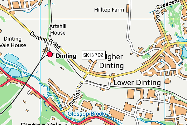 SK13 7DZ map - OS VectorMap District (Ordnance Survey) SK13 7DZ map - OS VectorMap District (Ordnance Survey)
