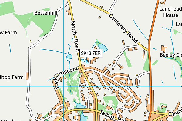 SK13 7ER map - OS VectorMap District (Ordnance Survey) SK13 7ER map - OS VectorMap District (Ordnance Survey)