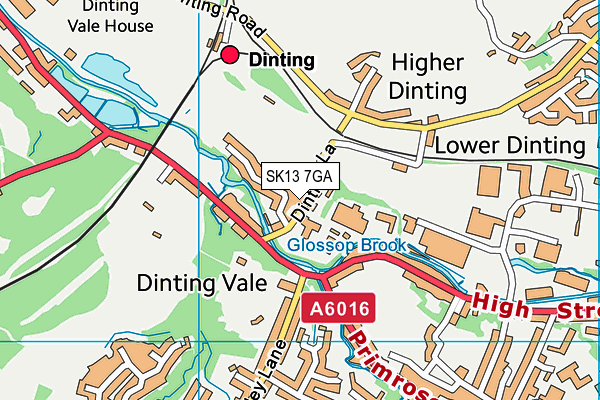SK13 7GA map - OS VectorMap District (Ordnance Survey) SK13 7GA map - OS VectorMap District (Ordnance Survey)