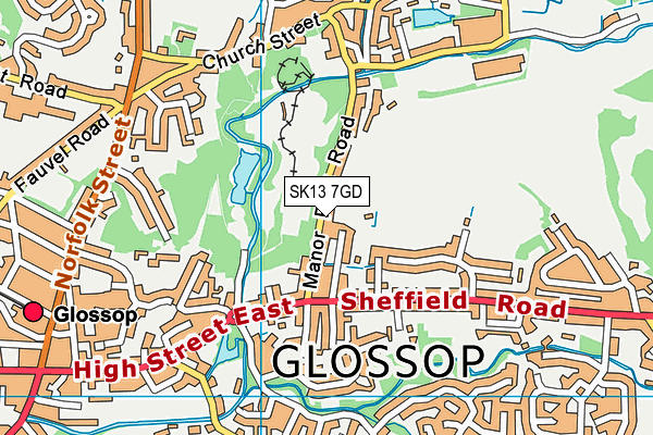 SK13 7GD map - OS VectorMap District (Ordnance Survey) SK13 7GD map - OS VectorMap District (Ordnance Survey)