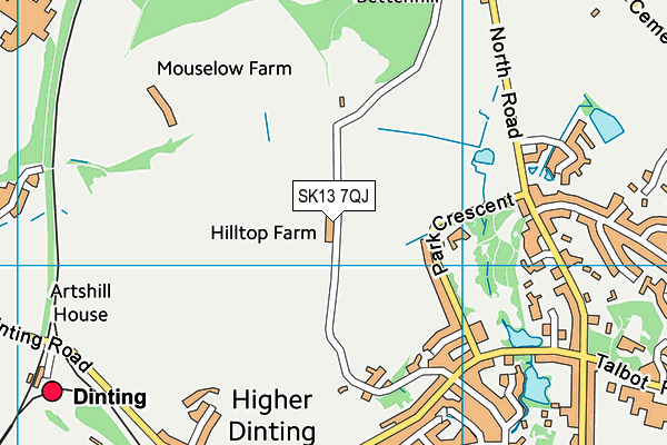 SK13 7QJ map - OS VectorMap District (Ordnance Survey) SK13 7QJ map - OS VectorMap District (Ordnance Survey)