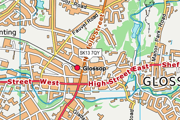 SK13 7QY map - OS VectorMap District (Ordnance Survey) SK13 7QY map - OS VectorMap District (Ordnance Survey)