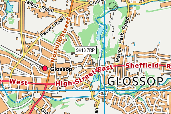 SK13 7RP map - OS VectorMap District (Ordnance Survey) SK13 7RP map - OS VectorMap District (Ordnance Survey)