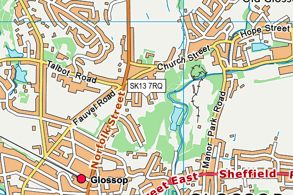 SK13 7RQ map - OS VectorMap District (Ordnance Survey) SK13 7RQ map - OS VectorMap District (Ordnance Survey)