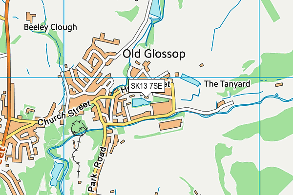 SK13 7SE map - OS VectorMap District (Ordnance Survey)