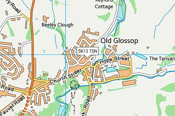 SK13 7SN map - OS VectorMap District (Ordnance Survey) SK13 7SN map - OS VectorMap District (Ordnance Survey)