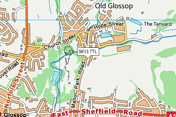 SK13 7TL map - OS VectorMap District (Ordnance Survey) SK13 7TL map - OS VectorMap District (Ordnance Survey)