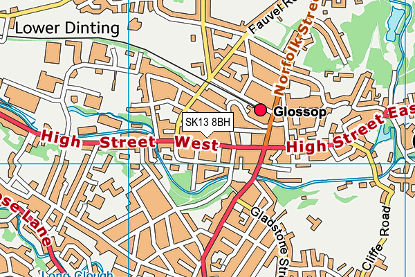 SK13 8BH map - OS VectorMap District (Ordnance Survey) SK13 8BH map - OS VectorMap District (Ordnance Survey)