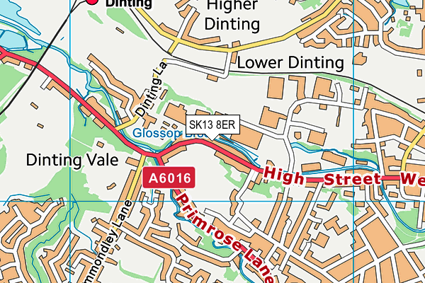 SK13 8ER map - OS VectorMap District (Ordnance Survey) SK13 8ER map - OS VectorMap District (Ordnance Survey)