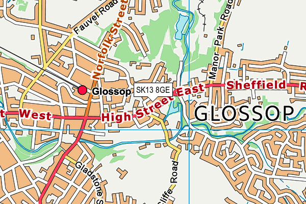 SK13 8GE map - OS VectorMap District (Ordnance Survey) SK13 8GE map - OS VectorMap District (Ordnance Survey)