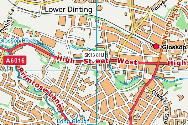 SK13 8HJ map - OS VectorMap District (Ordnance Survey) SK13 8HJ map - OS VectorMap District (Ordnance Survey)