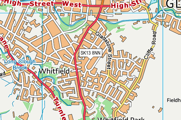 SK13 8NN map - OS VectorMap District (Ordnance Survey) SK13 8NN map - OS VectorMap District (Ordnance Survey)