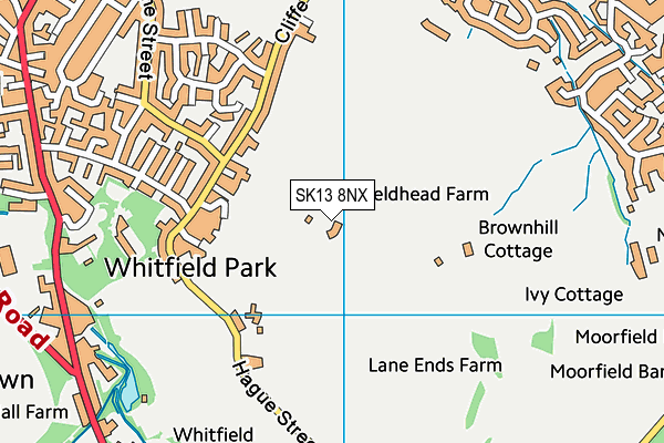 SK13 8NX map - OS VectorMap District (Ordnance Survey) SK13 8NX map - OS VectorMap District (Ordnance Survey)