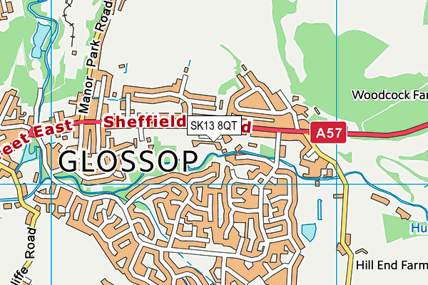 SK13 8QT map - OS VectorMap District (Ordnance Survey) SK13 8QT map - OS VectorMap District (Ordnance Survey)
