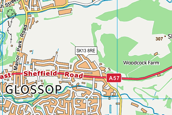 SK13 8RE map - OS VectorMap District (Ordnance Survey) SK13 8RE map - OS VectorMap District (Ordnance Survey)