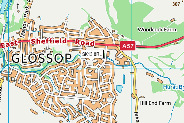 SK13 8RL map - OS VectorMap District (Ordnance Survey) SK13 8RL map - OS VectorMap District (Ordnance Survey)