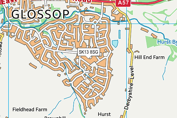 SK13 8SG map - OS VectorMap District (Ordnance Survey) SK13 8SG map - OS VectorMap District (Ordnance Survey)