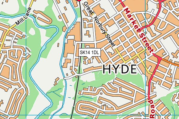 SK14 1DL map - OS VectorMap District (Ordnance Survey) SK14 1DL map - OS VectorMap District (Ordnance Survey)