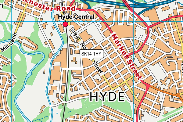 SK14 1HY map - OS VectorMap District (Ordnance Survey) SK14 1HY map - OS VectorMap District (Ordnance Survey)