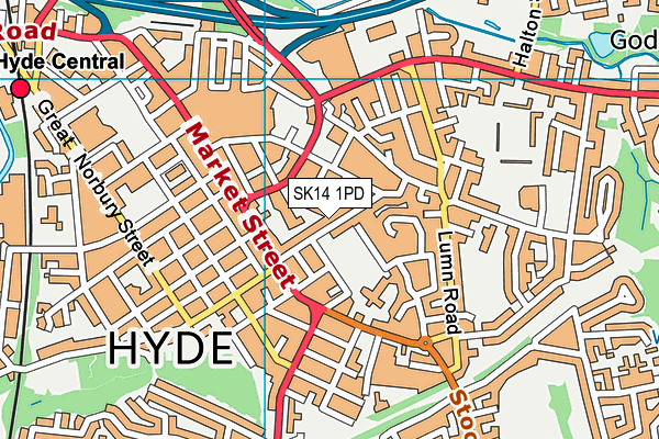 SK14 1PD map - OS VectorMap District (Ordnance Survey) SK14 1PD map - OS VectorMap District (Ordnance Survey)