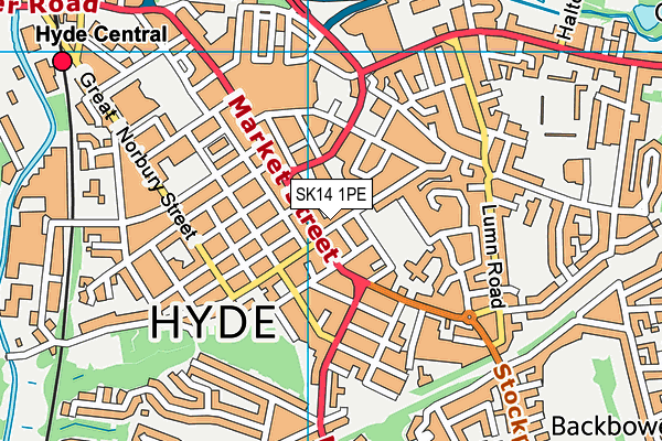 SK14 1PE map - OS VectorMap District (Ordnance Survey) SK14 1PE map - OS VectorMap District (Ordnance Survey)