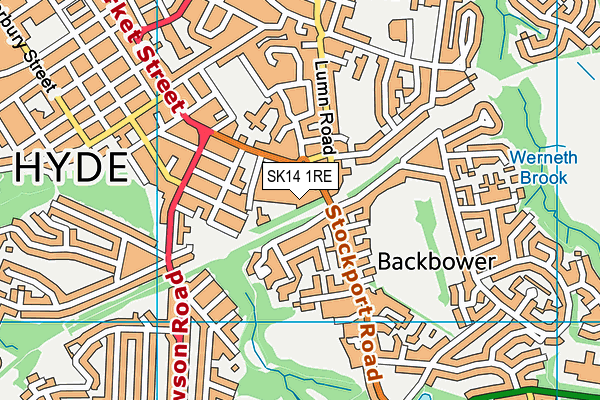 SK14 1RE map - OS VectorMap District (Ordnance Survey) SK14 1RE map - OS VectorMap District (Ordnance Survey)