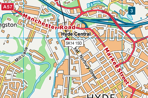SK14 1SD map - OS VectorMap District (Ordnance Survey) SK14 1SD map - OS VectorMap District (Ordnance Survey)