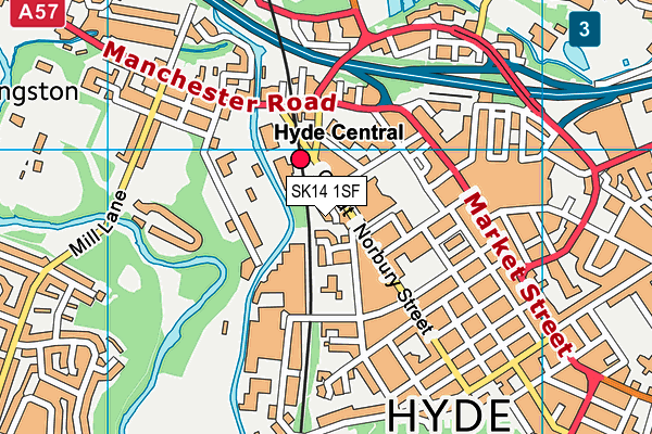 SK14 1SF map - OS VectorMap District (Ordnance Survey) SK14 1SF map - OS VectorMap District (Ordnance Survey)