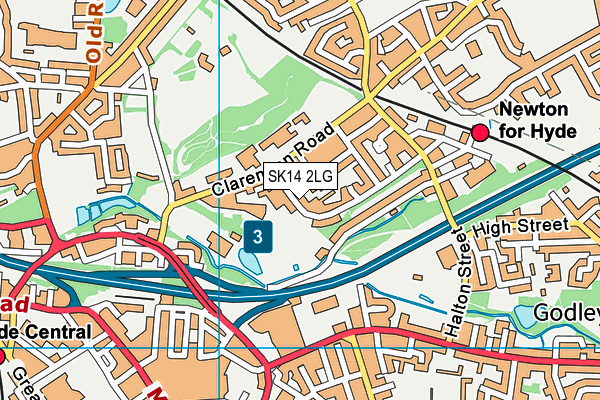 SK14 2LG map - OS VectorMap District (Ordnance Survey) SK14 2LG map - OS VectorMap District (Ordnance Survey)