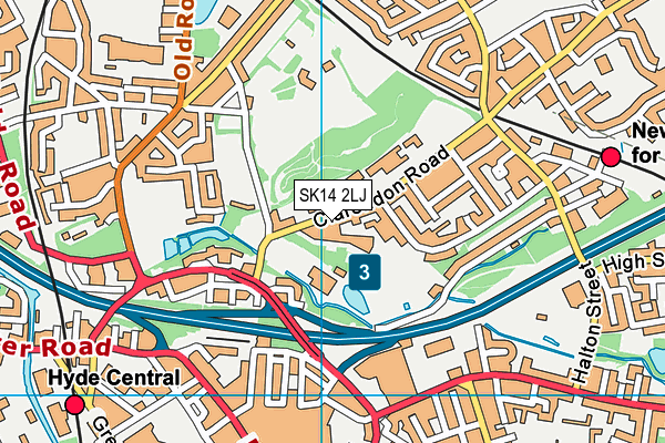 SK14 2LJ map - OS VectorMap District (Ordnance Survey) SK14 2LJ map - OS VectorMap District (Ordnance Survey)