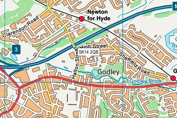 SK14 2QB map - OS VectorMap District (Ordnance Survey) SK14 2QB map - OS VectorMap District (Ordnance Survey)
