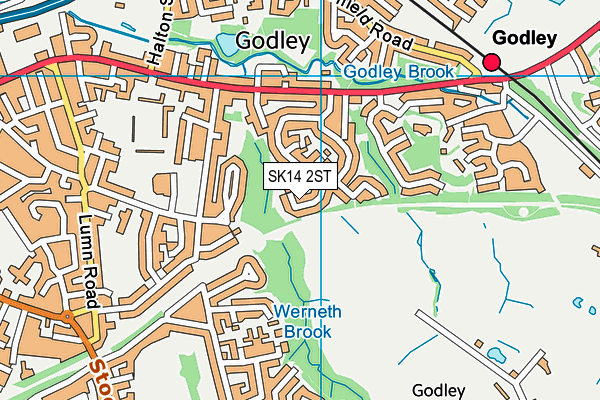 SK14 2ST map - OS VectorMap District (Ordnance Survey) SK14 2ST map - OS VectorMap District (Ordnance Survey)