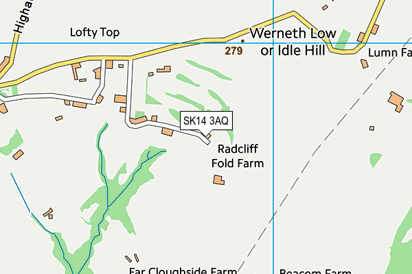 SK14 3AQ map - OS VectorMap District (Ordnance Survey) SK14 3AQ map - OS VectorMap District (Ordnance Survey)