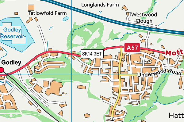 SK14 3ET map - OS VectorMap District (Ordnance Survey) SK14 3ET map - OS VectorMap District (Ordnance Survey)