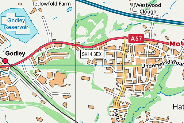 SK14 3EX map - OS VectorMap District (Ordnance Survey) SK14 3EX map - OS VectorMap District (Ordnance Survey)